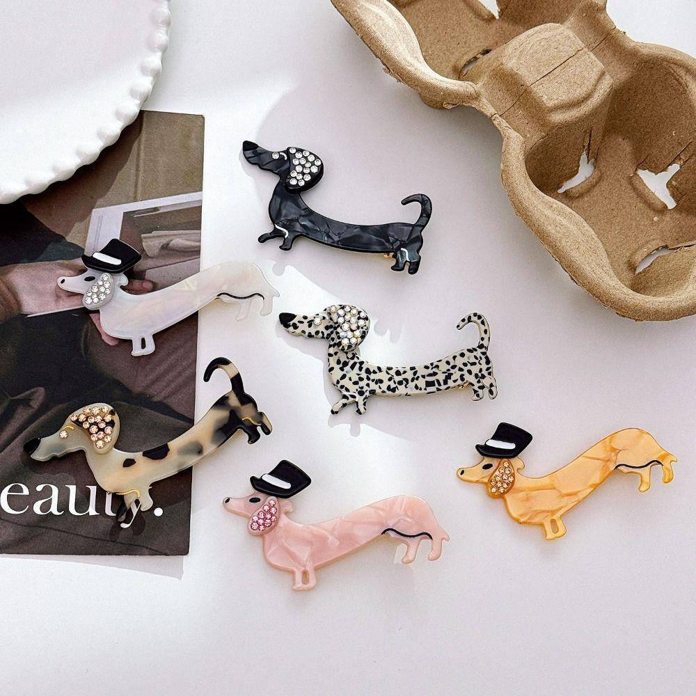 Korean Style Cute Duckbill Clip Dog Shape Lovely Barrettes Cute Cartoon Hairpin Party