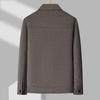Men's Light Luxury Double-Sided Wool Coat - Short Lapel Autumn/Winter Jacket for Business Casual Wear
