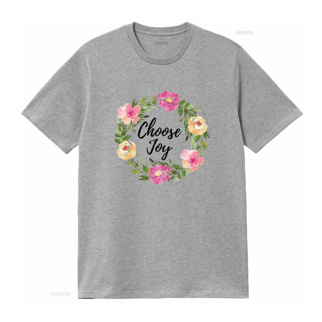 Choose Joy T Shirt To Remind Us Be Joyful vintage Washed Soft Versatile Unisex graphic Stretched designer clothes Casual