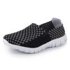 Pánská vycházková obuv lehká ležérní pletené mokasíny tenisky pohodlné pracovní boty tkané vycházkové boty pro muže prodyšné běžecké boty