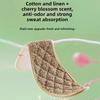 Mugwort Cotton And Linen Anti-odor Insoles Soft Soles Strong Sweat Absorption Breathability And Deodorization