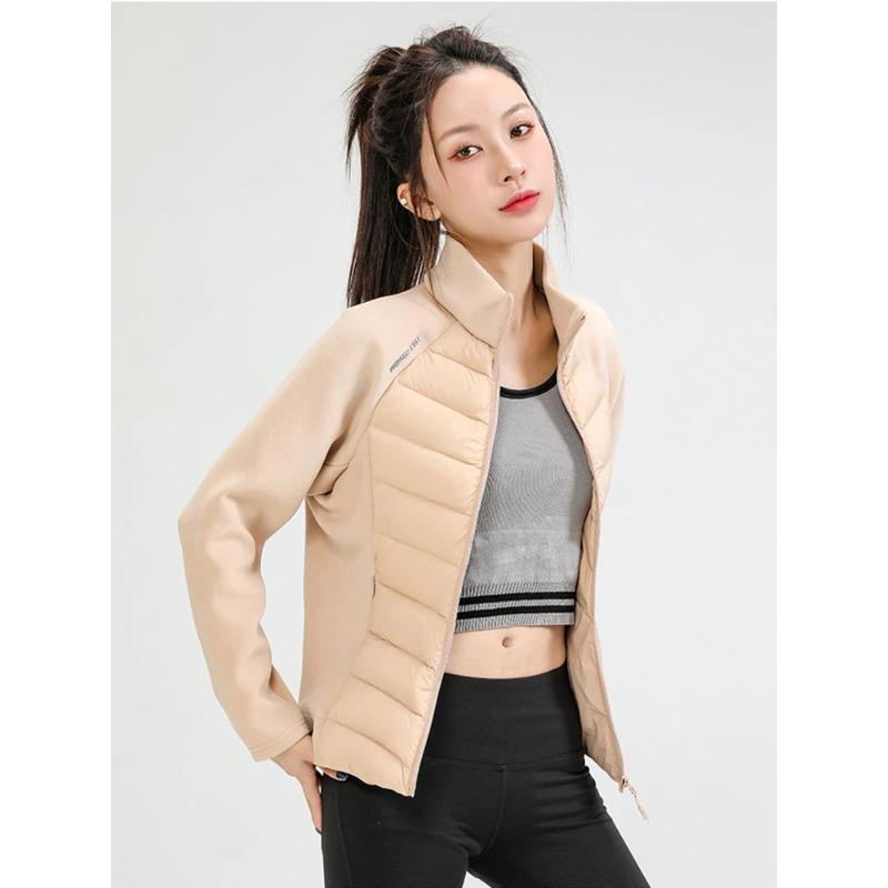 Damen Herbst Sportliche Daunenjacken Winter Stehkragen Jacke Ultraleicht Hält Warm Tägliche Jacken