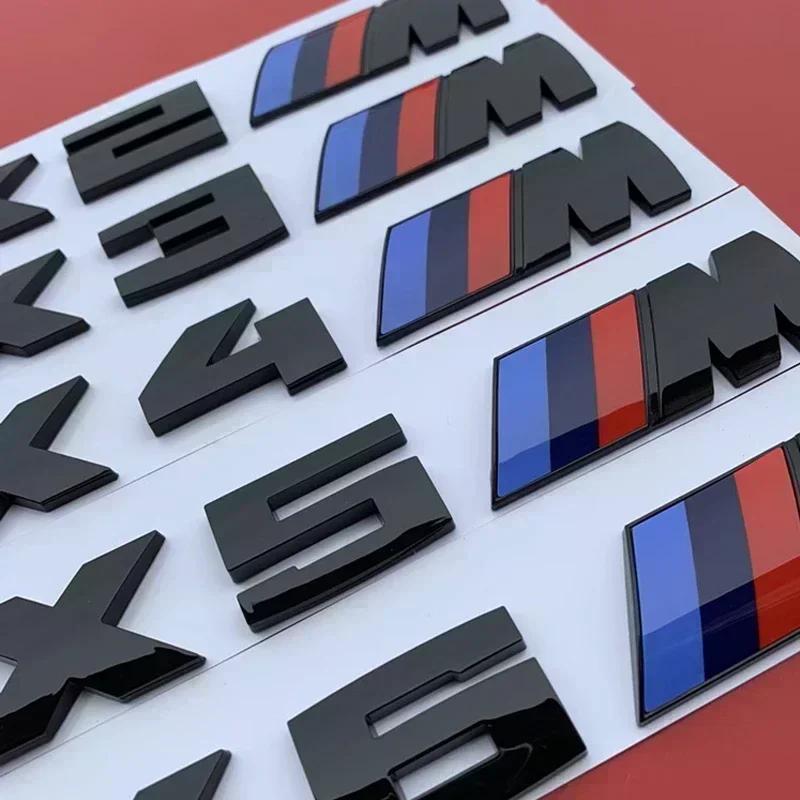 BBKI7 3D ABS Car Rear Trunk Badge Sticker for BMW M Power X1 X2 X3 X4 X5 X6 X7 X8 F46 F30 F31 F34 F35 F3 135i 145i 540i 530i 550i