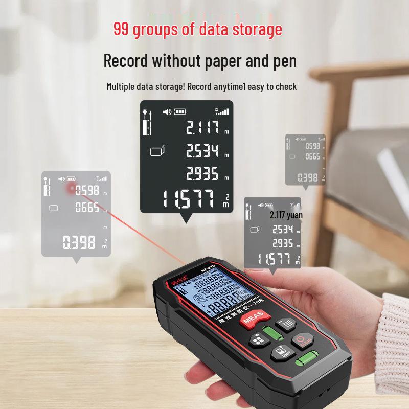 Smart Mouse NF-270 Handheld Red Laser Rangefinder - Infrared Millimeter Measuring Tool