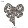 Luxury Sparkling Rhinestone Bow Brooches For Women Unisex Fashion Banquet Party Clothing Backpack Jewelry Accessories Gifts