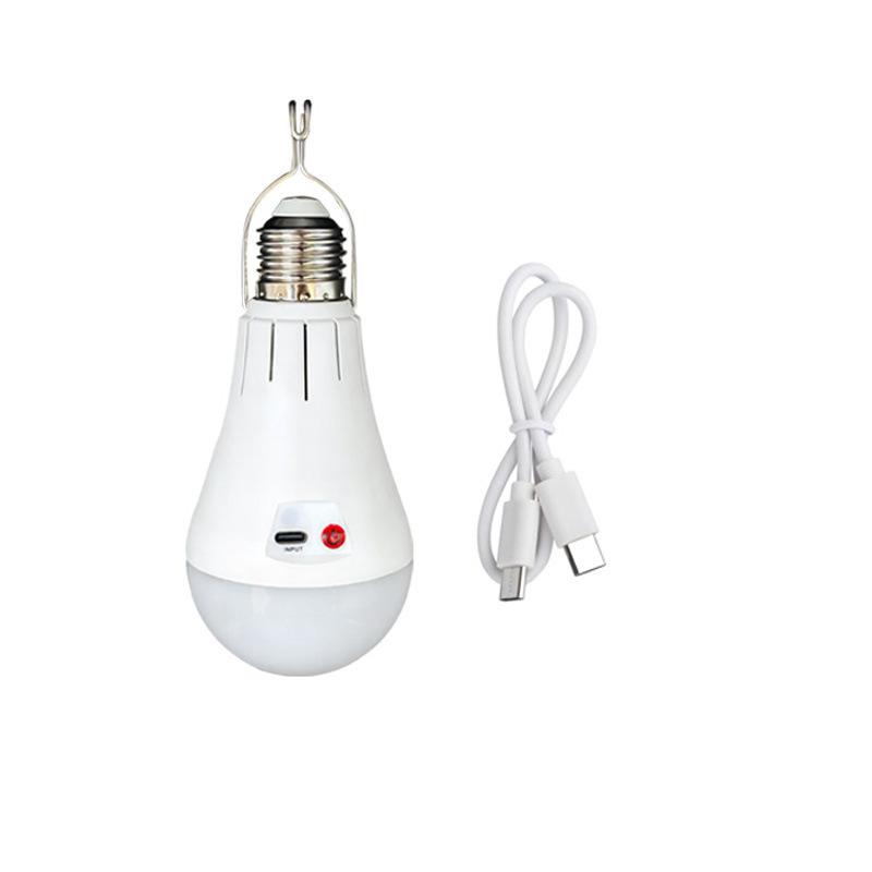 

1 Set Lithium Battery Powered E27 Led Bulbs Battery Light Bulb With Hook For Emergency Light Usb Rechargeable Light Bulb A1