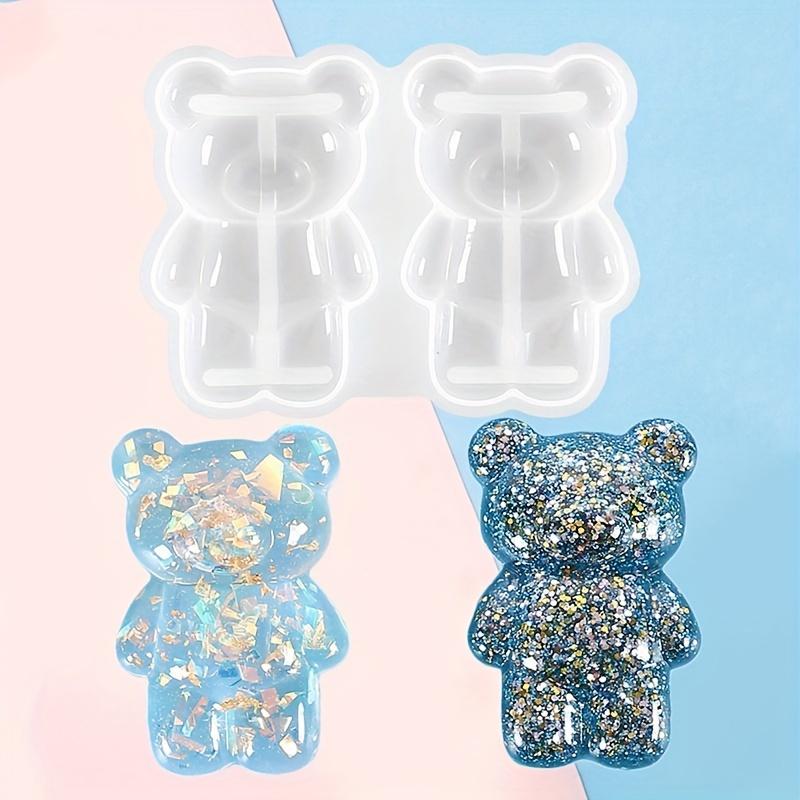 1pc/3pcs/5pcs Bear Shaped Molds, Used for Making Cartoon Molds with Two Mini Three-dimensional Bears