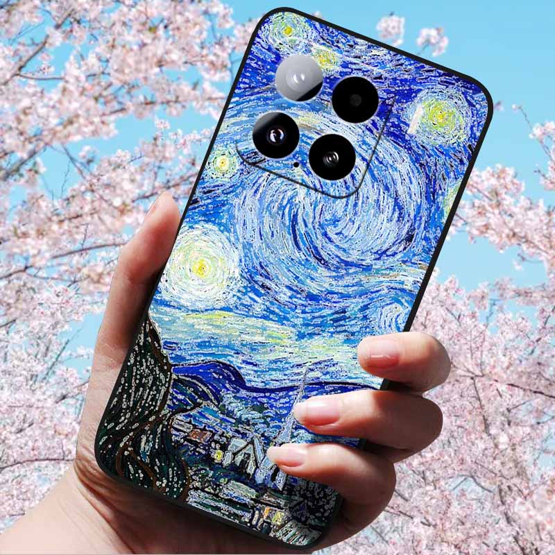 For Xiaomi 15 Pro 5G 6.73"Cases 3D Relief Soft Silicone Cover Retro Embossed for Xiaomi 15 5G Phone Mi 15pro 15 3D Soft TPU Case
