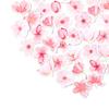 45pcs Cherry Blossom Stickers Vibrant Colors Sakura Scrapbook Stickers Strong Adhesive Flower