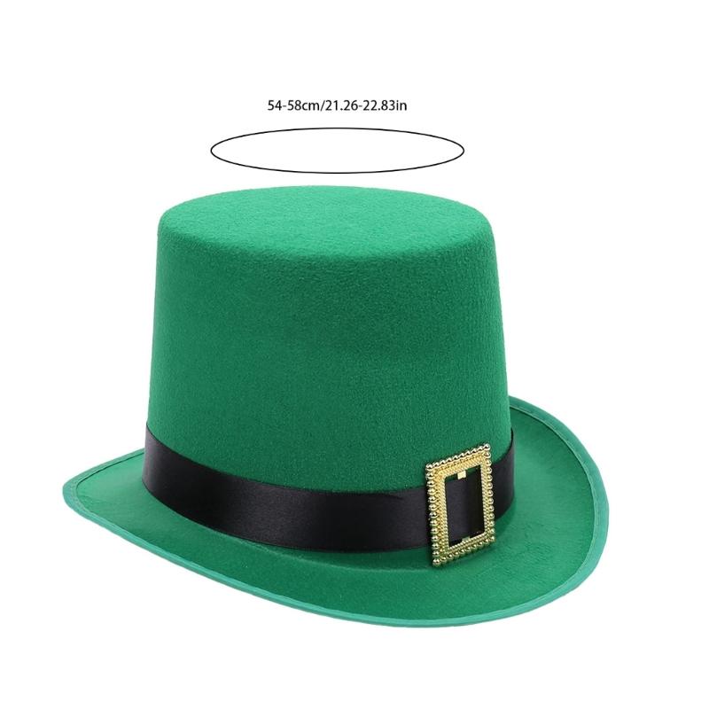 Cappello Unisex Leprechaun Jazz Cabaret Tessuto Morbido in Cotone Perfetto Per Feste A Tema Evento