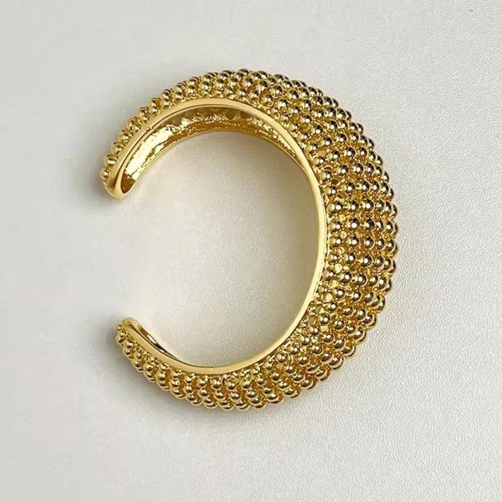 Vintage Open Cuff Bracelet Wrist Jewelry Fashion Luxury Ring Hollowed-out Round Bead Bracelet  Gift