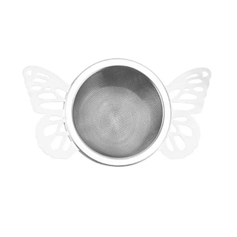 304 Stainless Steel Tea Infuser Double-layer Fine Mesh Tea Strainer Lace Tea Drain Useful Tea Infusers Teaware Kitchen DIY
