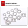 304 Stainless Steel Oversized Flat Washer M2-M30 with Free Shipping