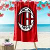 Asciugamano da Spiaggia Logo AC Milan Un asciugamano da spiaggia indispensabile per i viaggi al mare