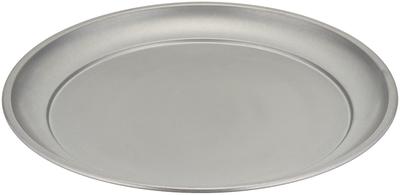 Vintage RVS Rond Serveerplateau, 26cm, Gemaakt in Japan, Authentiek VINTAGEINOX. Ideaal voor cafés en restaurants. Roestvrij staal, verouderde afwerking,