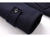 Men's Wool Trench Coat with Scarf Collar, Mid-Length