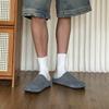 Retro Inner Heightening Bag Head Half Slippers Summer New Outer Wear Flat Bottom One Pedal Lazy 19987 gray-J