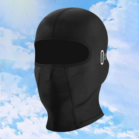 Cyklistický ledový hedvábný chránič obličeje nákrčník ochrana proti UV záření prodyšný venkovní vložka do motocyklové helmy bandana kukla nákrčník obličejový štít