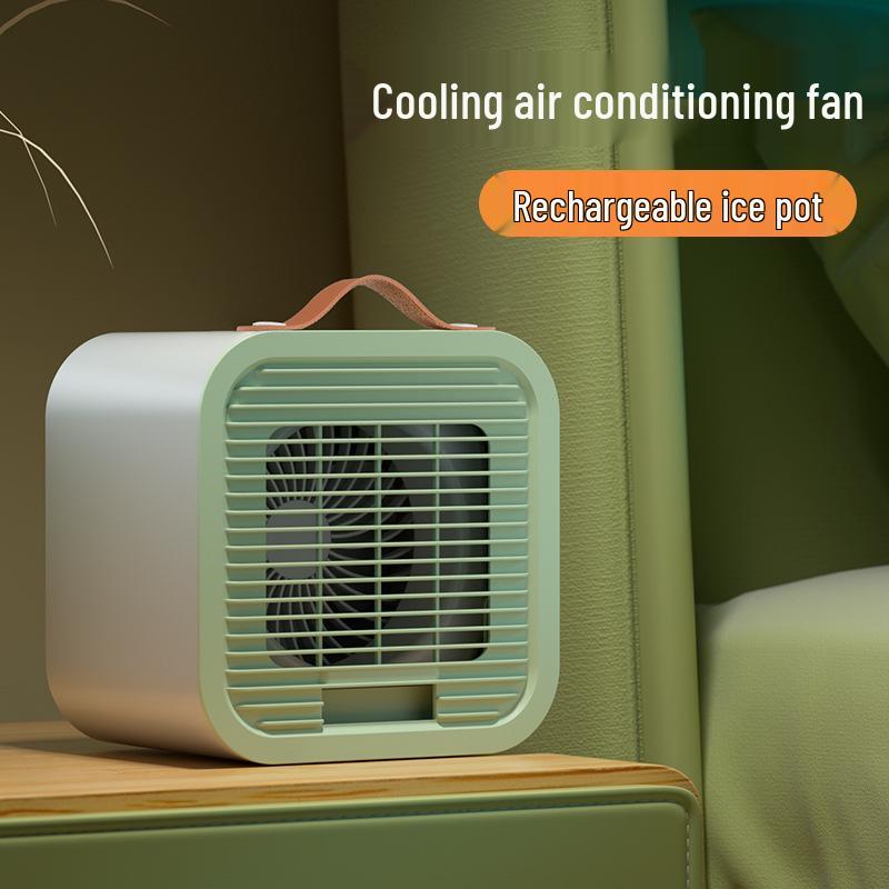 Portable USB Air Conditioner: Ice Water-Cooled, 3-Speed Fan for Office & Desktop Use