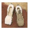 New Autumn&Winter Fleece Lined Thickened Casual Versatile Work Shoes, Fashion Trendy Martin Boots, Warm Snow Boots