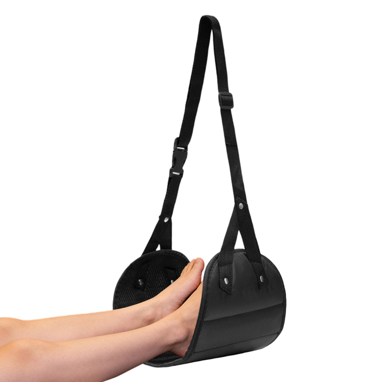 Airplane Travel Leg Support Strap Airplane Foot Hammock Adjustable Foot Rest Leg Sling Leg Support Hammock For Airplane Travel CN