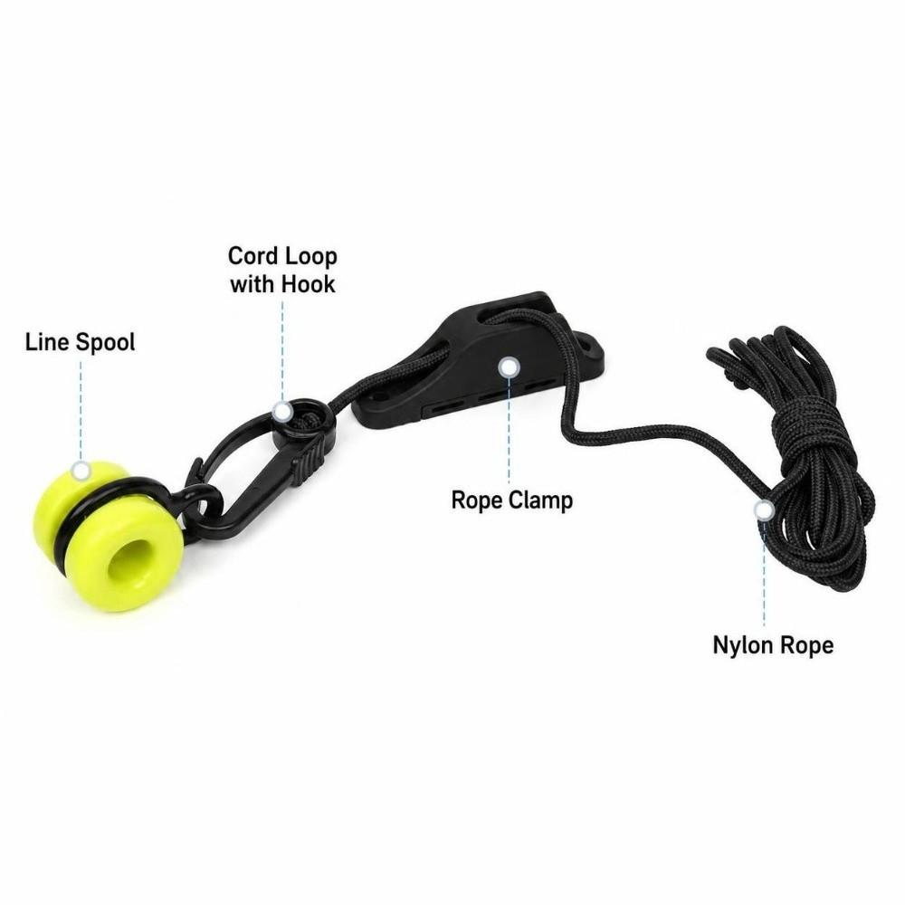 2PCS with 2.2m Rope Downrigger Weight Retriever ishing Weight Retriever Kit Deep Sea Fishing