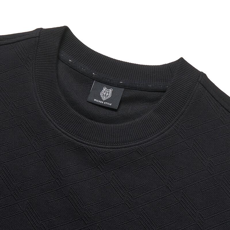 Septwolves Men's Retro Jacquard Pullover Sweatshirt