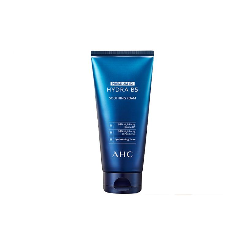 AHC Premium EX Hydra B5 Soothing Cleansing Foam 180ml, Hyaluronic Acid Gentle Moisturizing Facial Wash коричневый