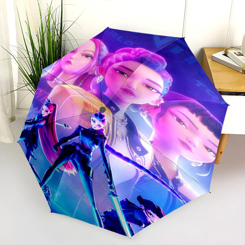 Vibrant World Tour Artistry Folding umbrella durable Suitable for all seasons travel Umbrella Three folds