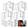 Clear Sliding Mirror Door Latches Easy to Use Sliding Mirrored Travel Door Latches Travel Trailer Door Security for Home