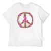 A 1960's Flower Power Floral Peace Sign T-Shirt Tops Shirts Graphic Tees Vintage Anime Shirt Summer 2025 Men Graphic T Shirts