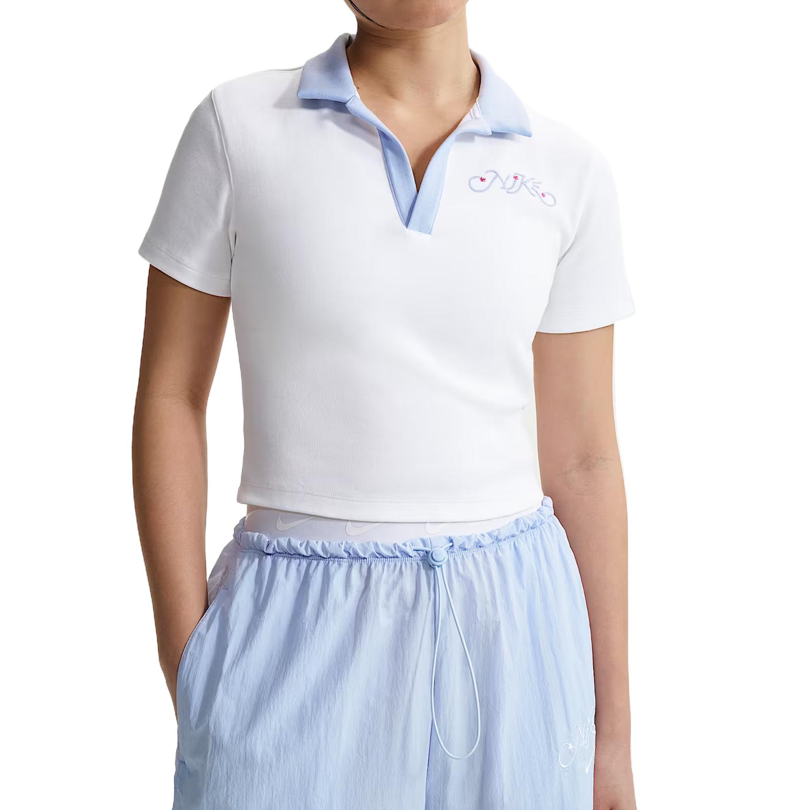 Nike Sportswear Soft Cotton Knit Polo Shirt Women tops IR7565100 S