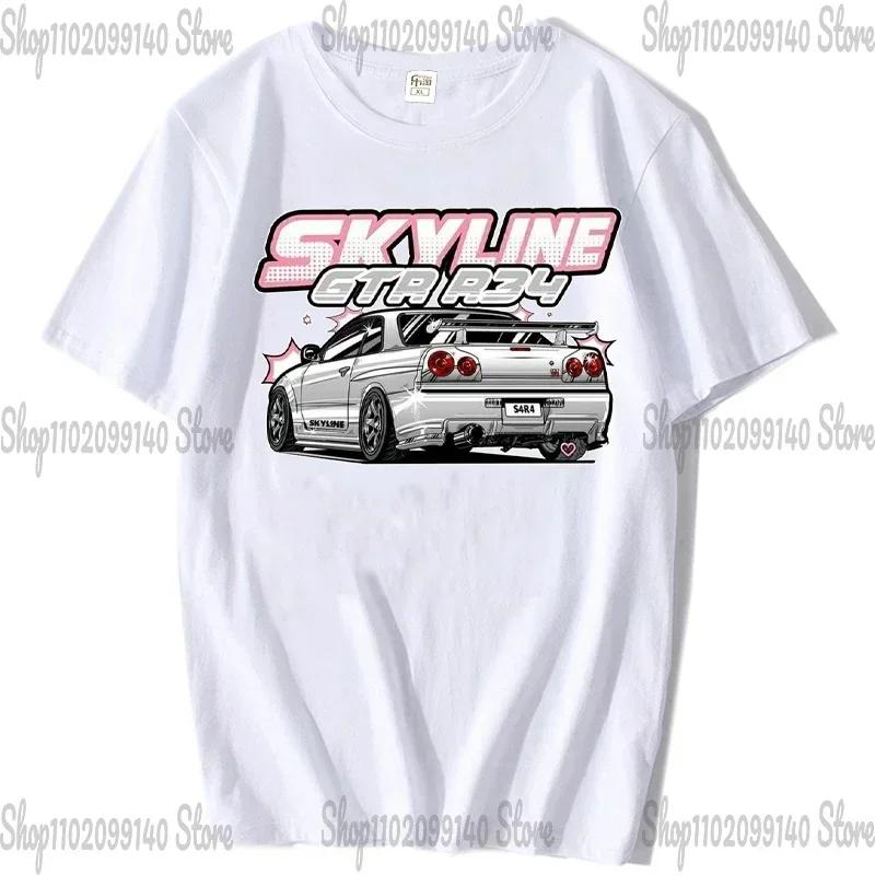 SChassis 13 SR20 Powered Classic T-Shirts Silvia S13 Criminal On Touge Drift King Style Japanese Race Car T-shirt Men JDM Tees