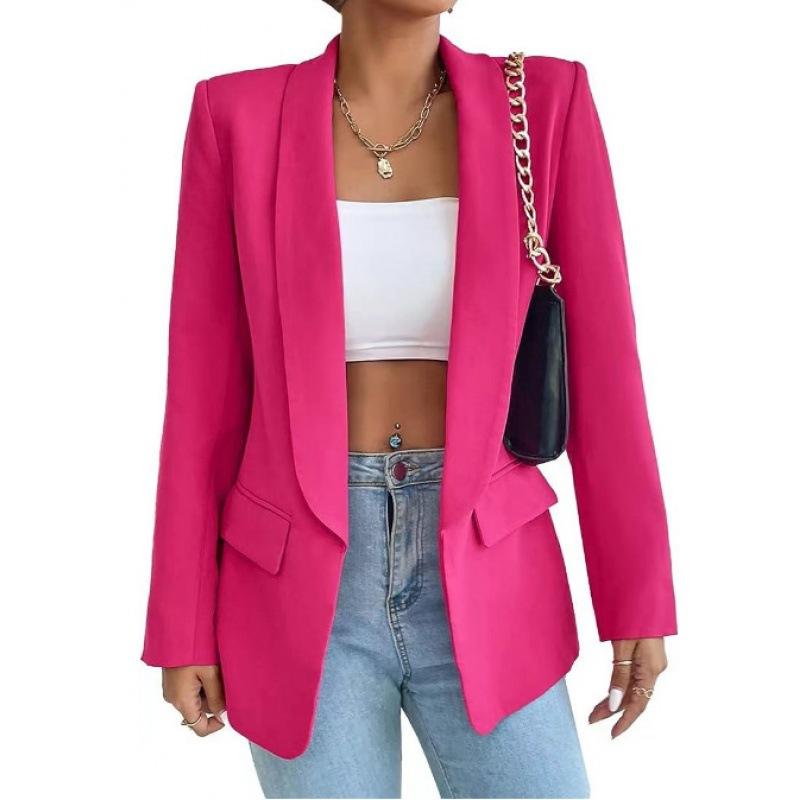 Autumn and Winter Women's Jacket Outerwears Solid Loose Suit Jacket Temperament Commuting Female Clothing