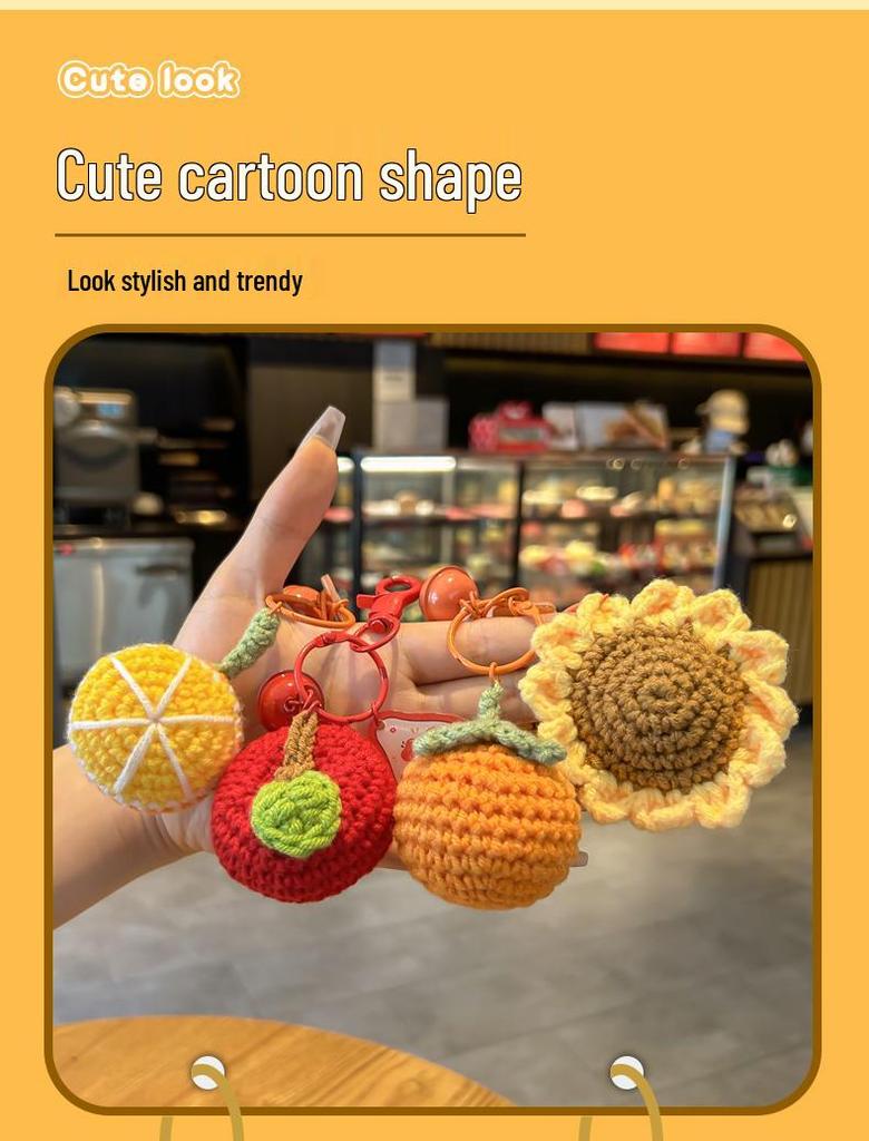 Wish-Fulfillment Crochet Keychain - Girly Style, Perfect for Keys & Backpacks