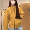 Trendy Korean Style Loose Fit Retro Baseball Jacket for Petite Girls – Autumn/Winter