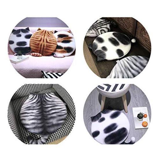 Umora Cat Pattern Cushion Seat Cushion Cat Bed Mat Memory Foam Cute Car Floor (Cat E)