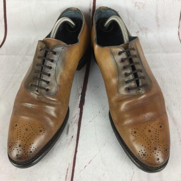 Spain/Zampiere/Leather Wholecut Shoes/26.5cm/Brown/Medallion/Dress/Business(USED)