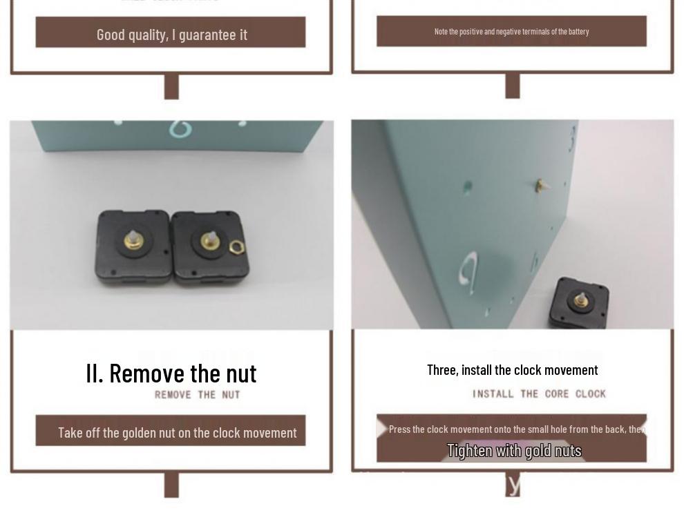 Minimalist Silent Two-Sided Corner Wall Clock for Living Room