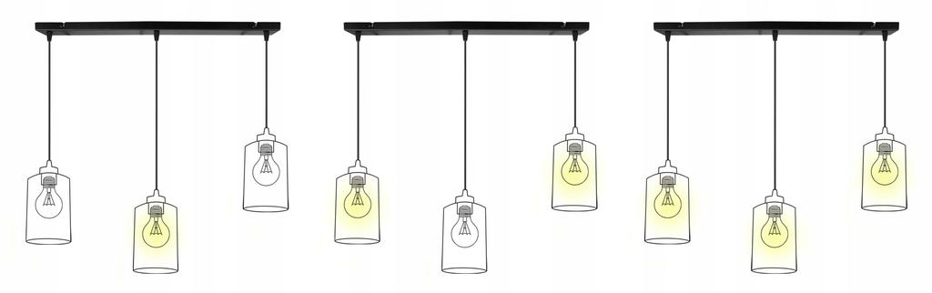 MODERN CEILING HANGING LAMP BLACK LED LAMP