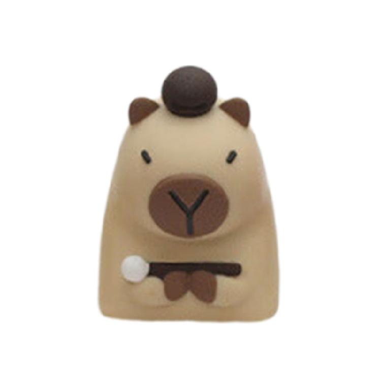 Farbverlauf Harz Tastenkappen mit Capybara Kunst Kompakte Größe Leichte Bauweise Für Mechanische Schalter