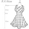 Vintage karierter Baumwollschürze für Heimküchenreinigung Nagelstudio Arbeitskleidung Kittel Schürze