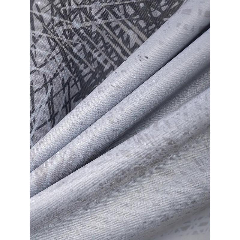 Letní pánská denní ležérní pruhovaná gradientní barva Henry límeček krátký rukáv Henry košile