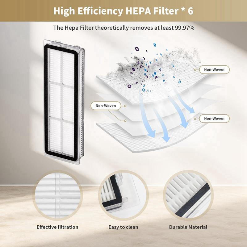 22 Pcs Replacement Parts Kit For Dreame L20 Ultra/L30 Ultra Robot Vacuum Cleaner