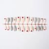 24 Pcs Elk Full Cover Stick On Nails Artificial Nails Medium Almond False Nails Christmas Press On Nails for Woman Girls