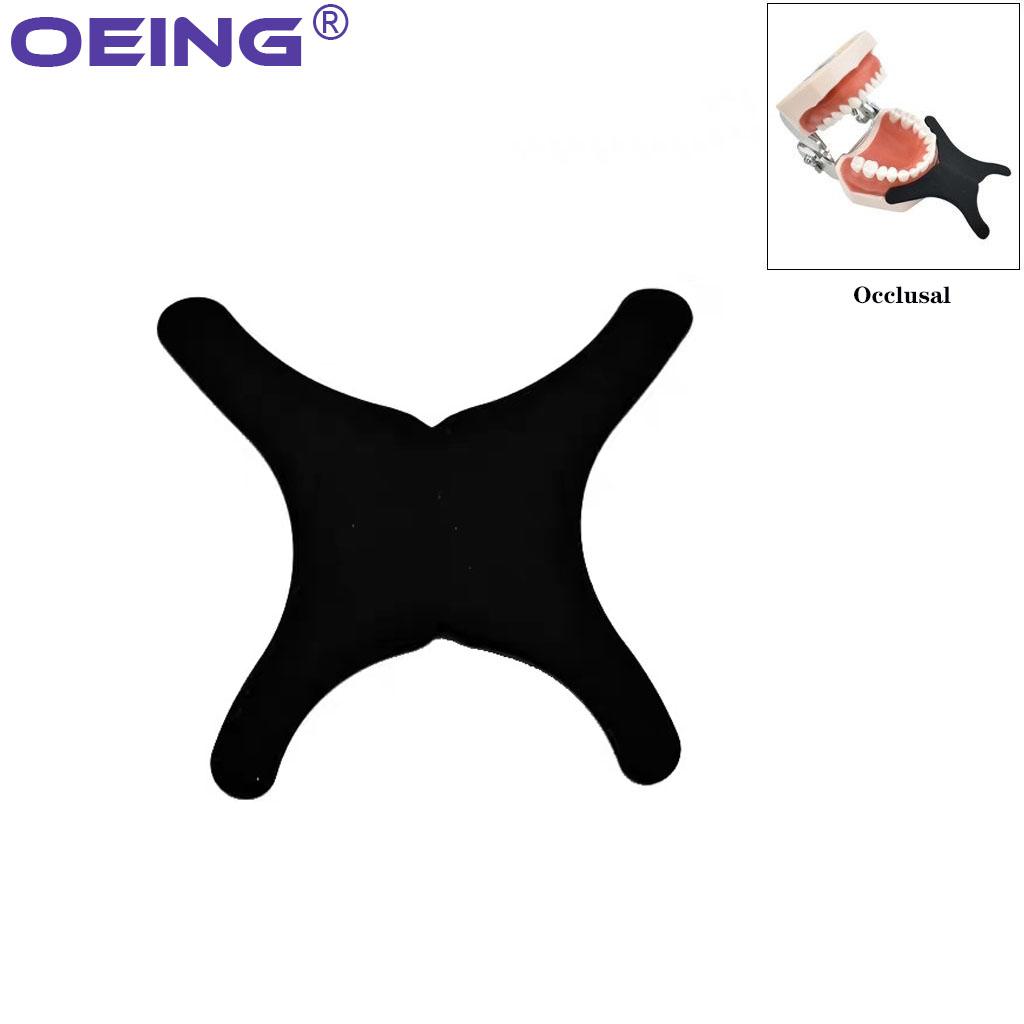 OEING 1Pc Bendable Dental Photo Contrast Board Anterior Lingual Buccal Contrastor Orthodontic Black Soft Silicone Dental Tools