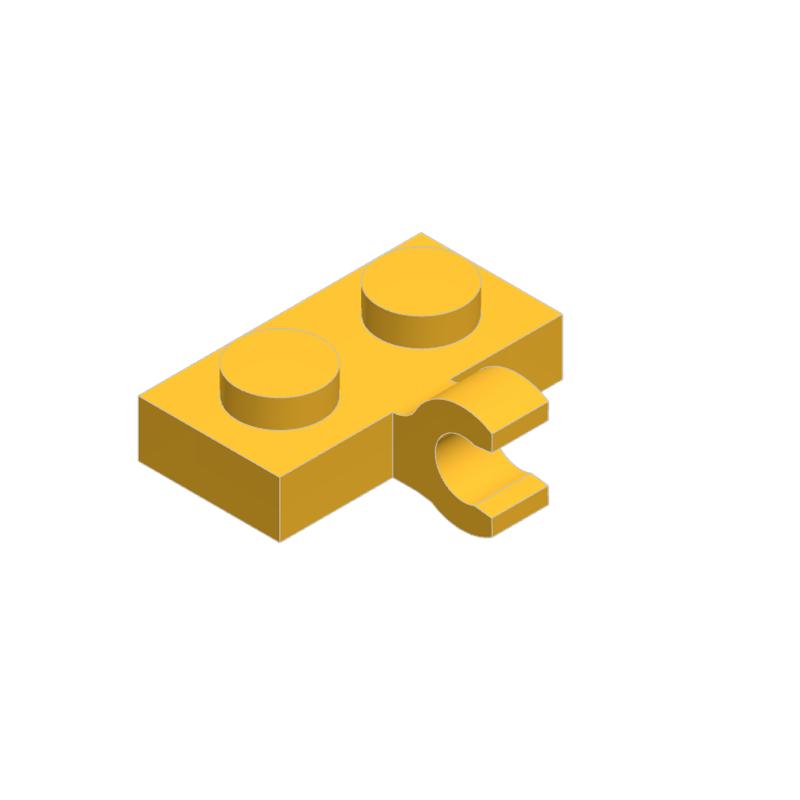 10PCS 11476 Plate 1x2 with Clip Building Blocks MOC Technical Compatible with Brick Children Toys Gift Box