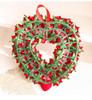Valentine's Day Red & Pink Floral Double-Layer Heart Garland - Window & Door Decoration