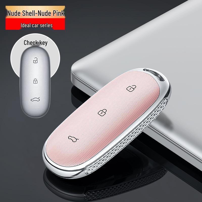 

Ideal L9 Car Key Case: Premium Full-Wrap Leather Shell with Metal Protection.