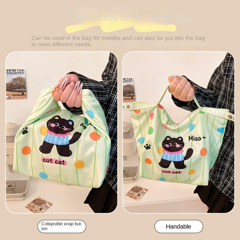 Lehká Roztomilá Termo Taška na Oběd Velká Kapacita Kosmetická Taška Přenosný Sáček na Skladování Jídla Kempování